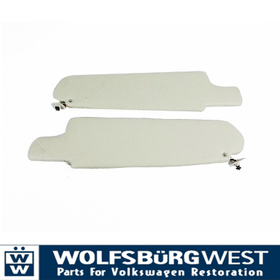 Sun visors white pair 68 - sun, 68-79