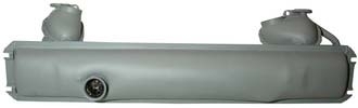 Exhaust silencer for 1 - exhaust,