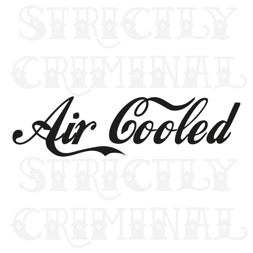 Air cooled decal - cooled, sticker